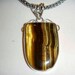 Sterling Silver Necklace and Pendant with Tiger Eye