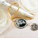 Custom Personalized Photo Bottle Cap Wedding Bouquet Charm for something treasured