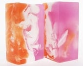 Handcrafted Soap, Pink Grapefruit Glycerin Soap, Vegan