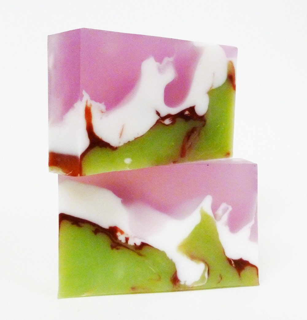 Soapy Cherry Blossom Soap, Glycerin Vegan Bar, 4oz.