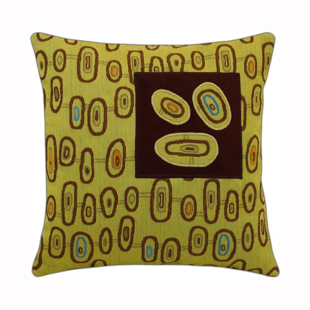 Third Eye Squared Modern Decorative Pillow 12 x 12 inches
