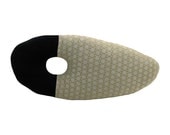 O-Blong Modern Decorative Pillow Grey and Black 10 x 22 inches