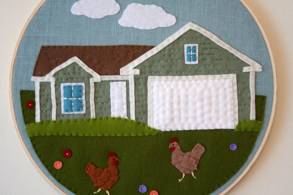 Custom Little City Hoop--Your Dream House