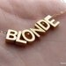 BLONDE-Golden Charm Novelty Necklace