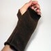 Fingerless Gloves / Mittens - Warm Brown - Sweater Fleece for LADIES