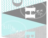 MATCHING PRINTABLES- Little Man- Custom Birthday Party Bunting Banner PDF