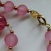 SALE - Vintage Pink Trifari necklace - Lucite jewelry signed