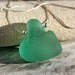TEAL genuine seaglass necklace.