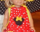 American Girl Minnie Mouse Pillowcase Dress