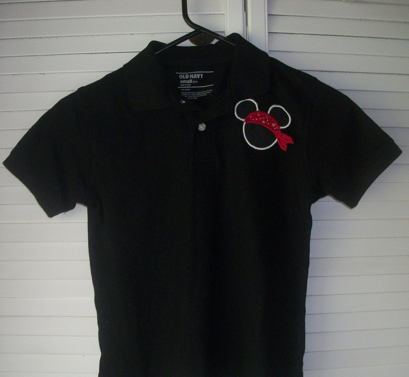 Youth Black  Pirate Polo Shirt