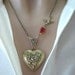 Heart LOCKET, Locket Necklace, Flower Locket, Antique Locket, Bird, Anniversay Gift, Marriage, Weddings
