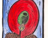 O is for Osterich Alphabet Series by Monster in the Closet on Etsy