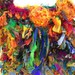 Recycled Sari Silk  Very Raggy Sunshine Rainbow Ribbon Bag  Hand Crocheted by plumfish