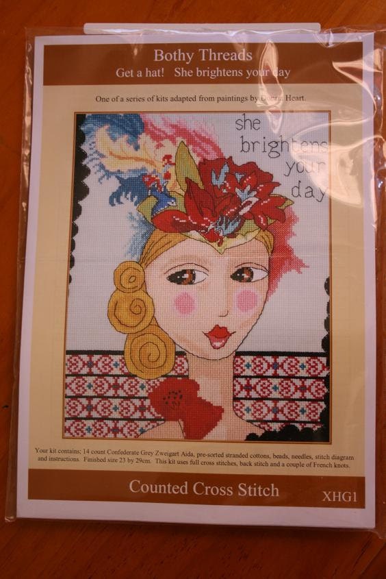 Counted Cross Stitch Kit By Donna Heart: She Brightens Your Day