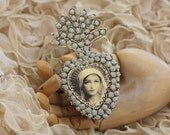 Adored One - a paper ex voto locket