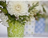 10 Flower Vases & Pots - Graduation Party Decorations and Centerpieces, Baby and Bridal Shower Decorations and Cute Wedding Flower Pots