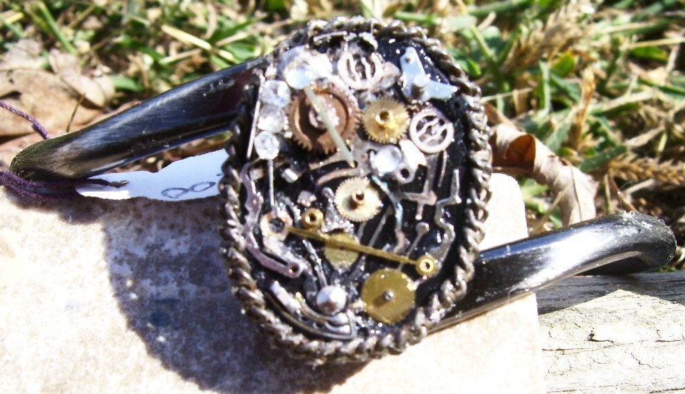Gun metal steampunk bracelet