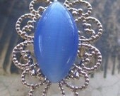 Blue Cats eye ring