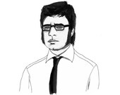 Jemaine - Flight of the Conchords - A4 Art Print