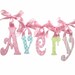 GLITTER and SPARKLE Hand Painted Wall Letters