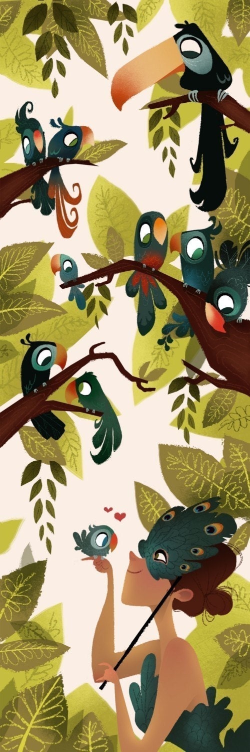 Exotic Birds Print