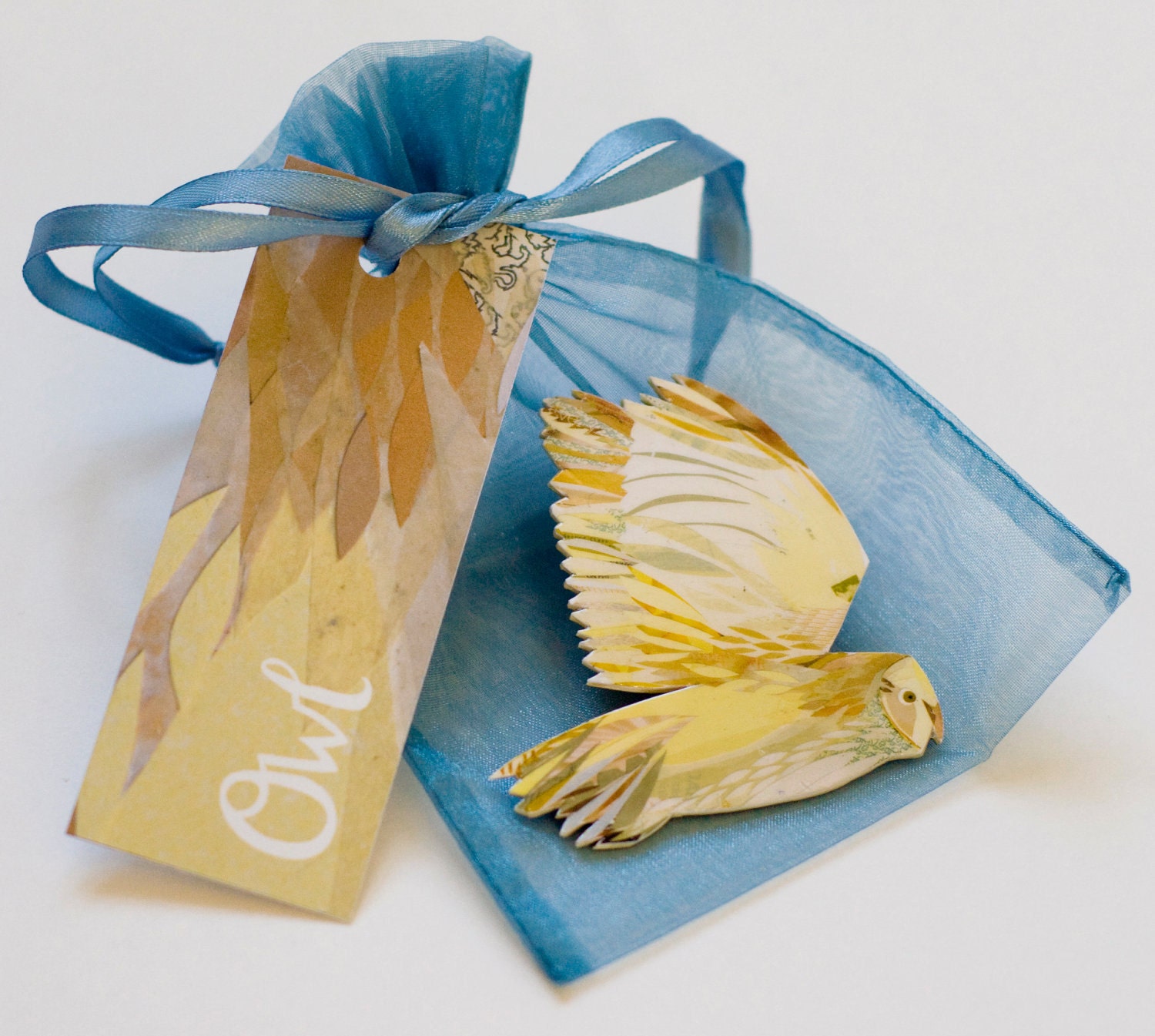 Barn Owl Bird Brooch