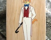The Cat Returns Baron cat Hand Paint wood Box Studio Ghibli