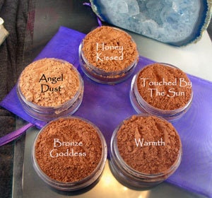 Vegan Bronzer samples in baggies