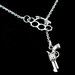 Brass Knuckle Necklace Duster Gun Lariat Silver