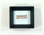 Pillsbury's Best Flour Sign framed art print - Minneapolis Minnesota Icon drawing with red and black and grey letters