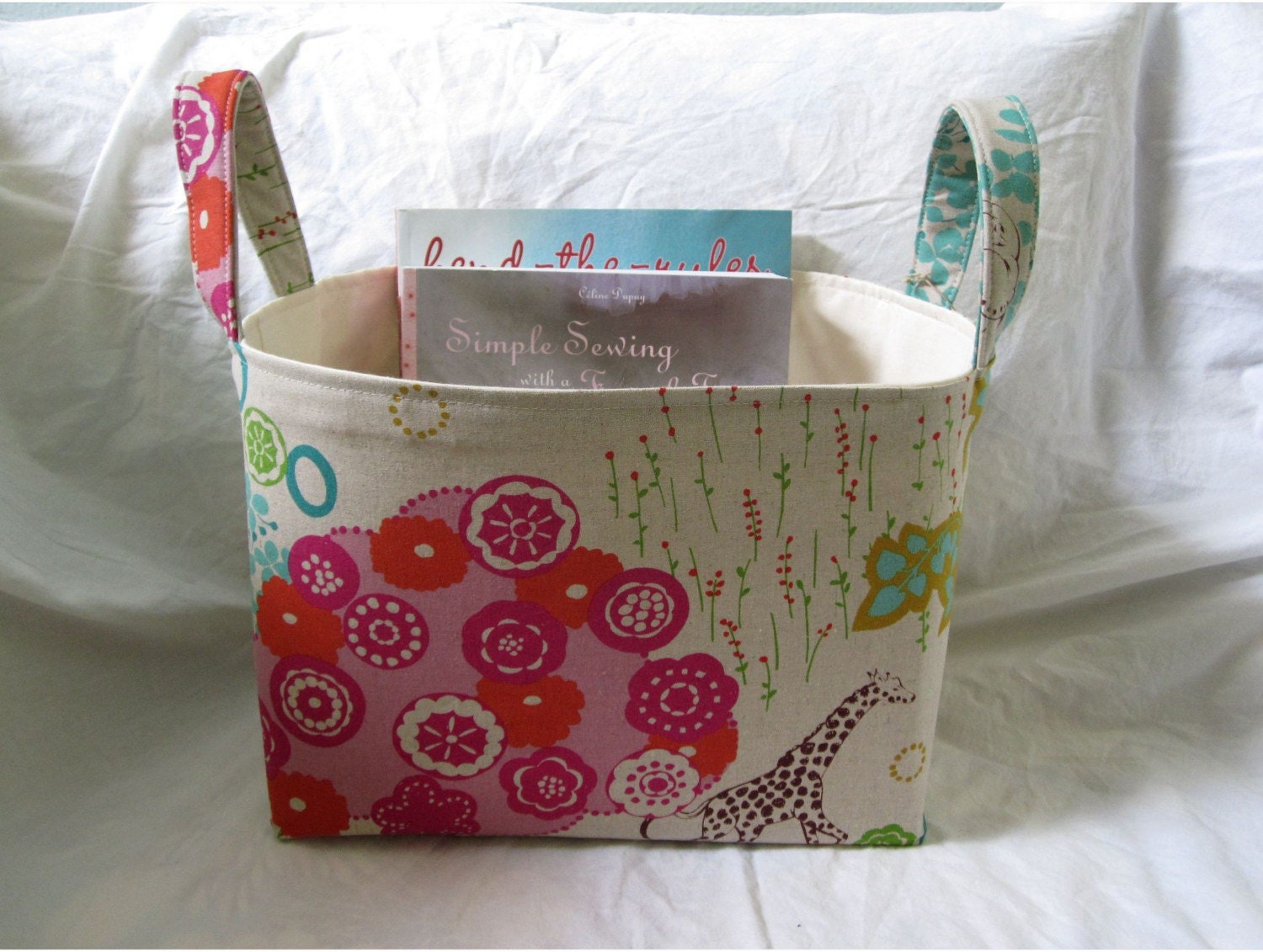 Six X Large Comfy Fabric Storage Bins Custom listing for Visty