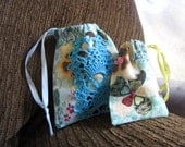 Matching Fabric Charm Bag Set