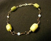 Gemstone Beaded Chain Bracelet