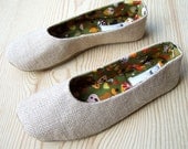 Size 8.5- Organic Vegan Women Shoes Ballet Flats - Essential Flat