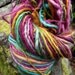 Handspun yarn, handpainted Merino Rambouillet Wool yarn, thick and thin, multiple skeins available, -FAERIE TALE