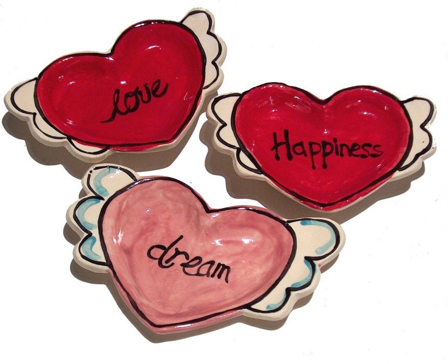 Valentines Heart Winged Love Dream and Happiness