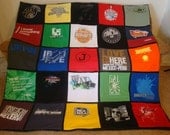 Custom T Shirt Memory Blanket - Unlimited Items & Size with Border