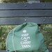 Keep Calm and Carry Yarn large project bag - my dad's green