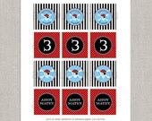 Pirate Cupcake Toppers - Pirate Printable Birthday Party Collection