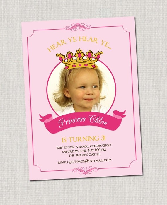Princess Birthday Invitation