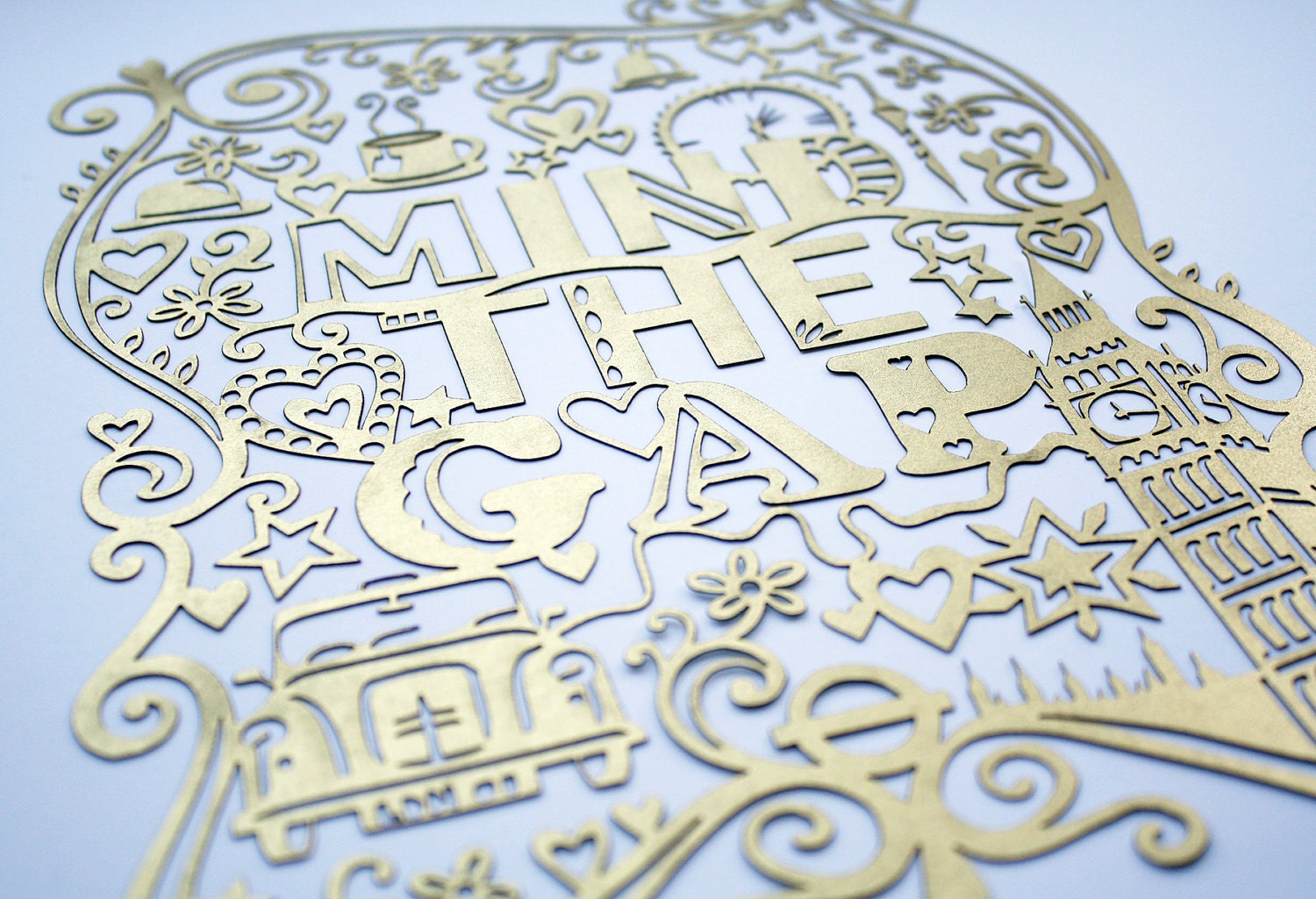 City Series no.1 - LONDON. Laser-cut.