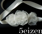 Bloomi Series V - Ivory Wedding Sash Belt (FREE SHIPPING)