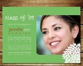 SIMPLE FLOWER...Custom Graduation Announcement or Invitation...by KM Thomas Designs Il_170x135