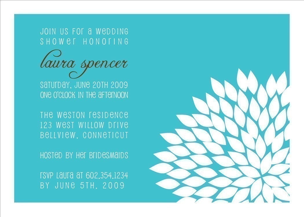 Bold and Simple Custom Shower Invitation Il_570xn
