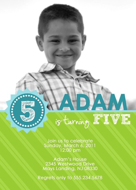 Brilliant - Custom Photo Birthday Invitation Il_570xn