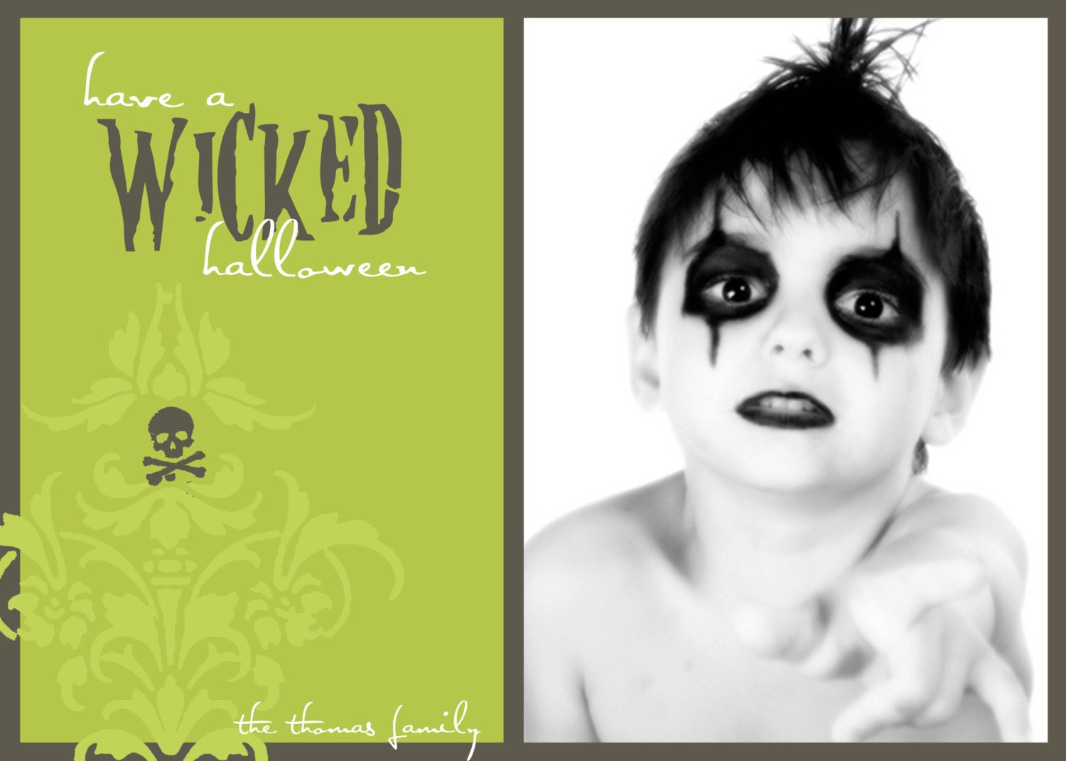 Wicked - Custom Halloween Photo Card Il_570xn