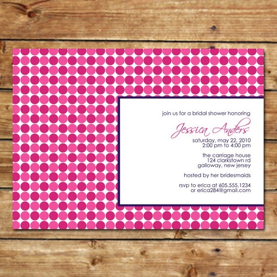 MOD...Custom Bridal or Baby Shower Invitation...by KM Thomas Designs Il_570xn