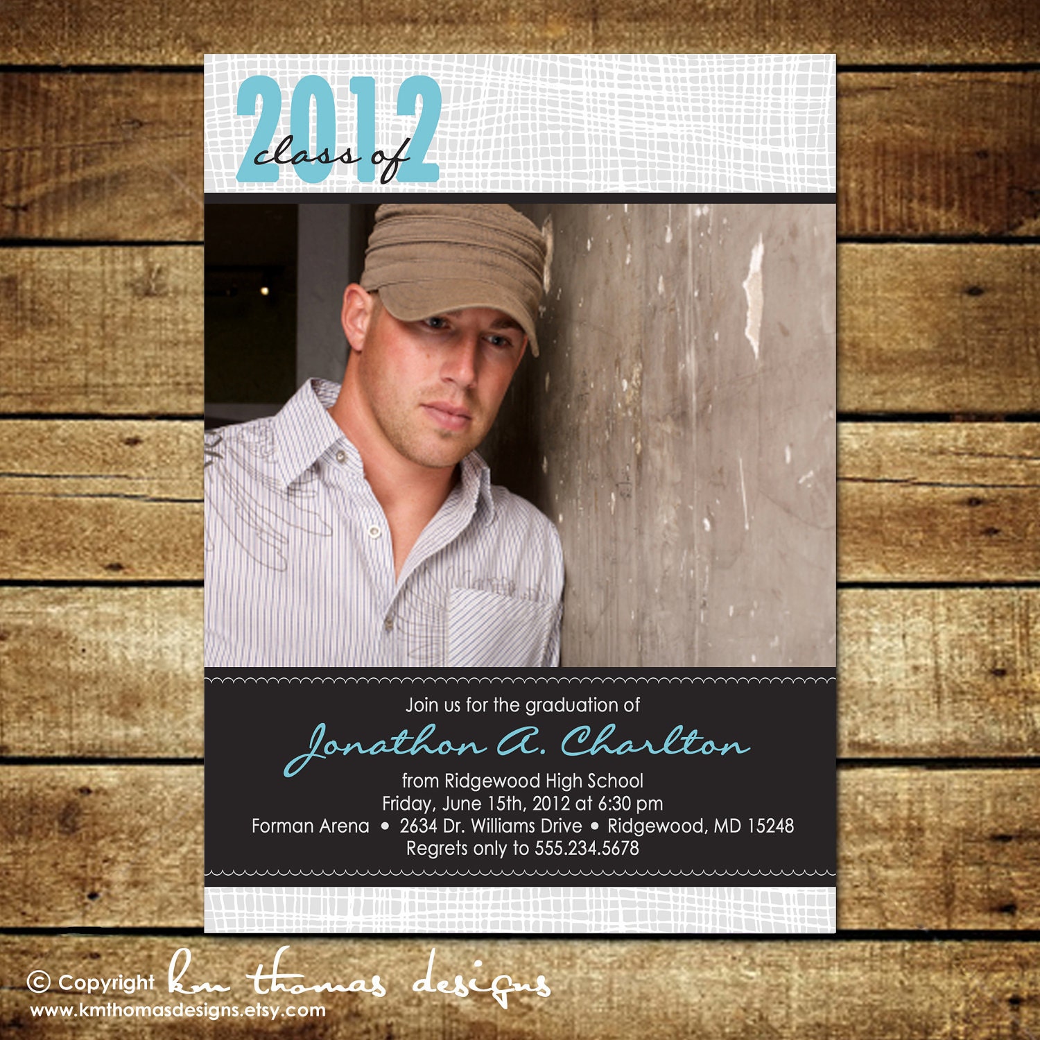 NEXT STEP...Custom Photo Graduation Announcment or Invitation...by KM Thomas Designs Il_570xn