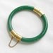 Vintage Jade Green Glass Bracelet