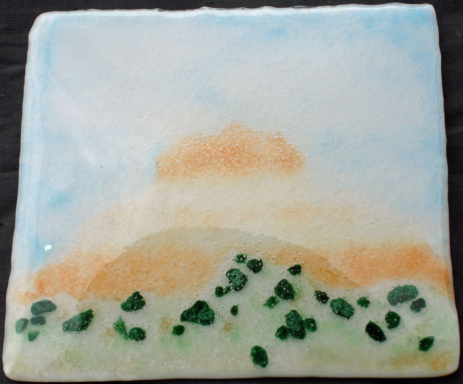 Bell Rock Fused Glass Tile